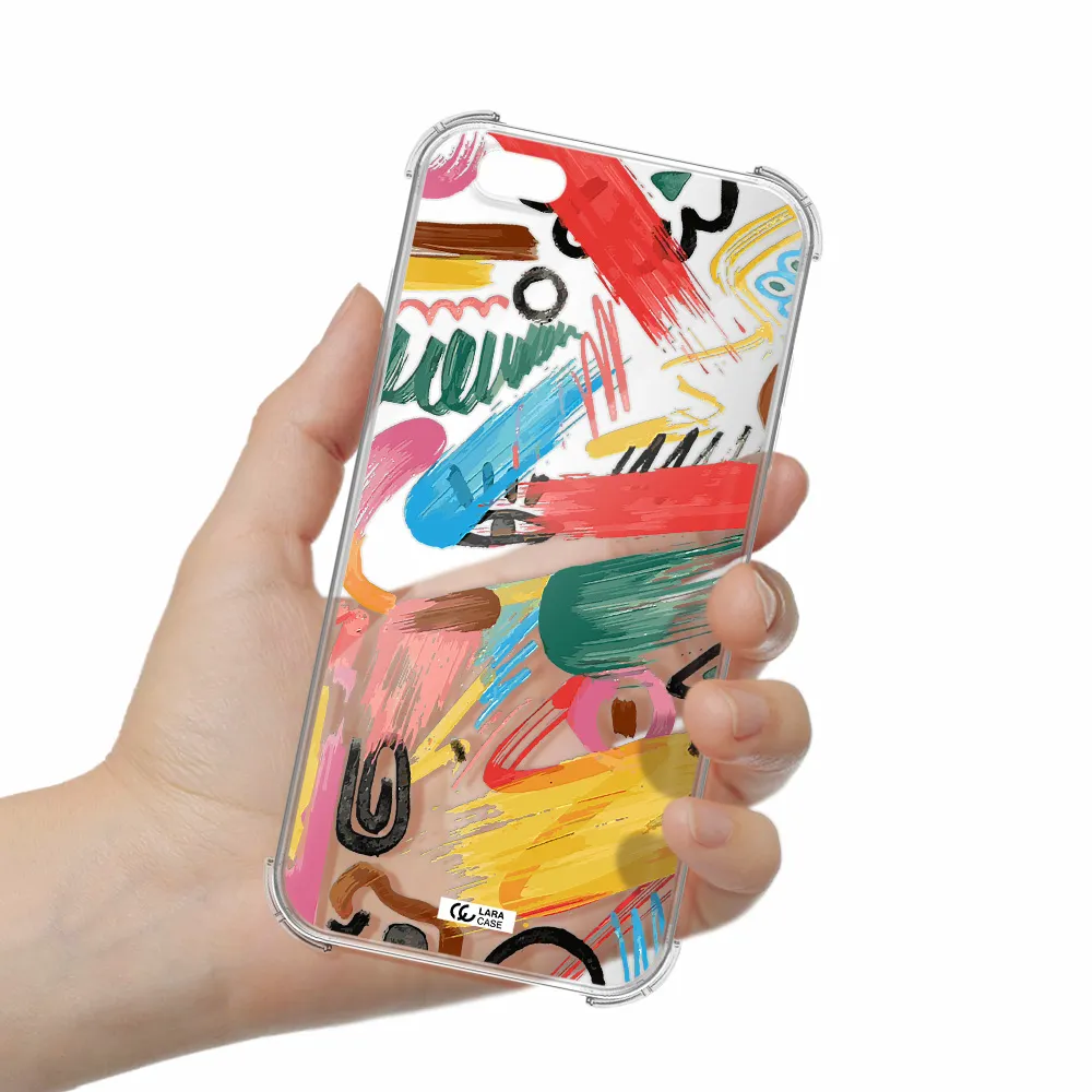 Oil Paint Abstract Apple iPhone 6 s plus Clear PC Case