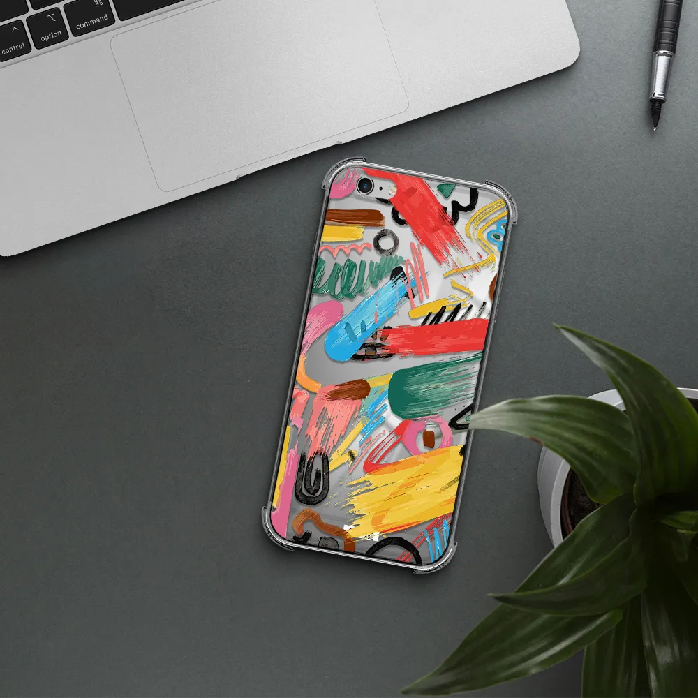 Oil Paint Abstract Apple iPhone 6S Clear PC Case