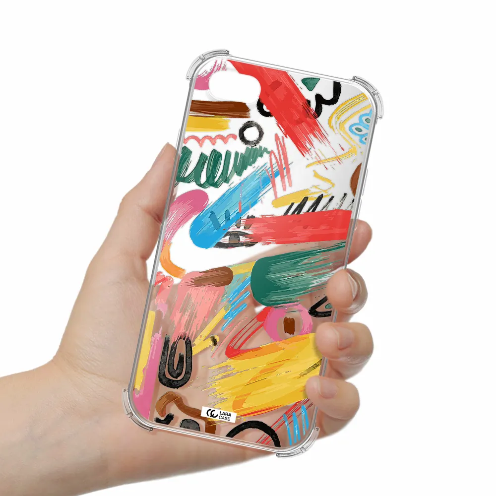 Oil Paint Abstract Apple iPhone 8 Clear PC Case