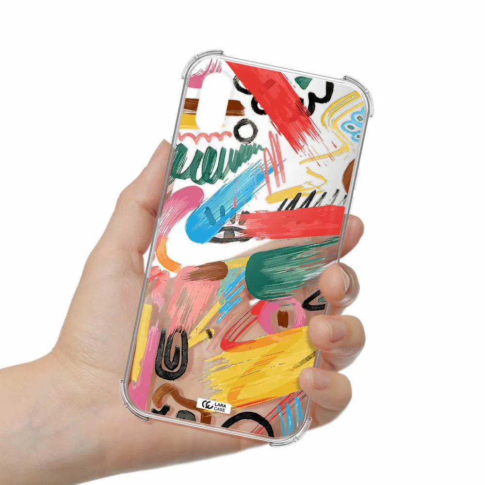 Oil Paint Abstract Apple iPhone X Clear PC Case