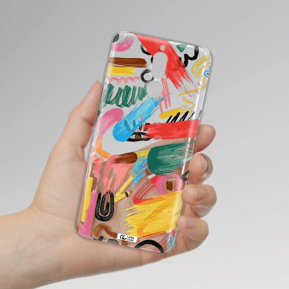 Oil Paint Abstract Huawei Mate 10 Lite Clear TPU Case