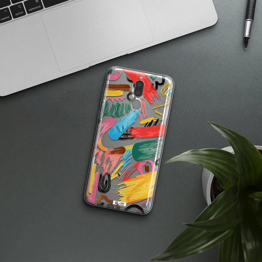 Oil Paint Abstract Huawei Mate 10 Lite Clear TPU Case