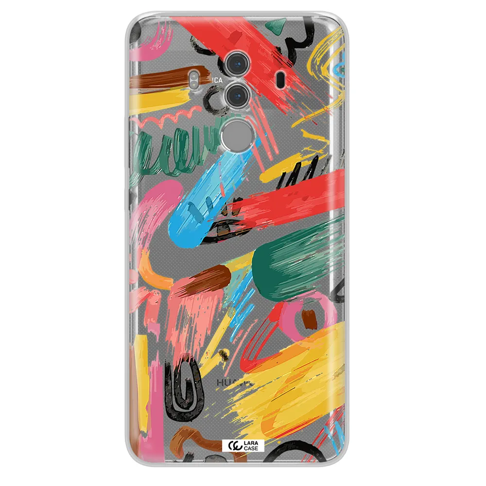 Oil Paint Abstract Huawei Mate 10 Pro Clear TPU Case