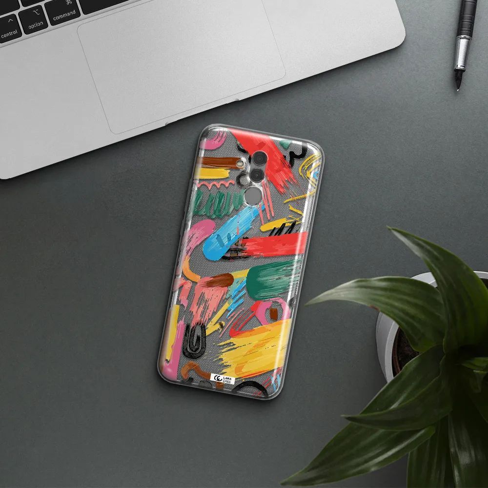 Oil Paint Abstract Huawei Mate 20 Lite Clear TPU Case