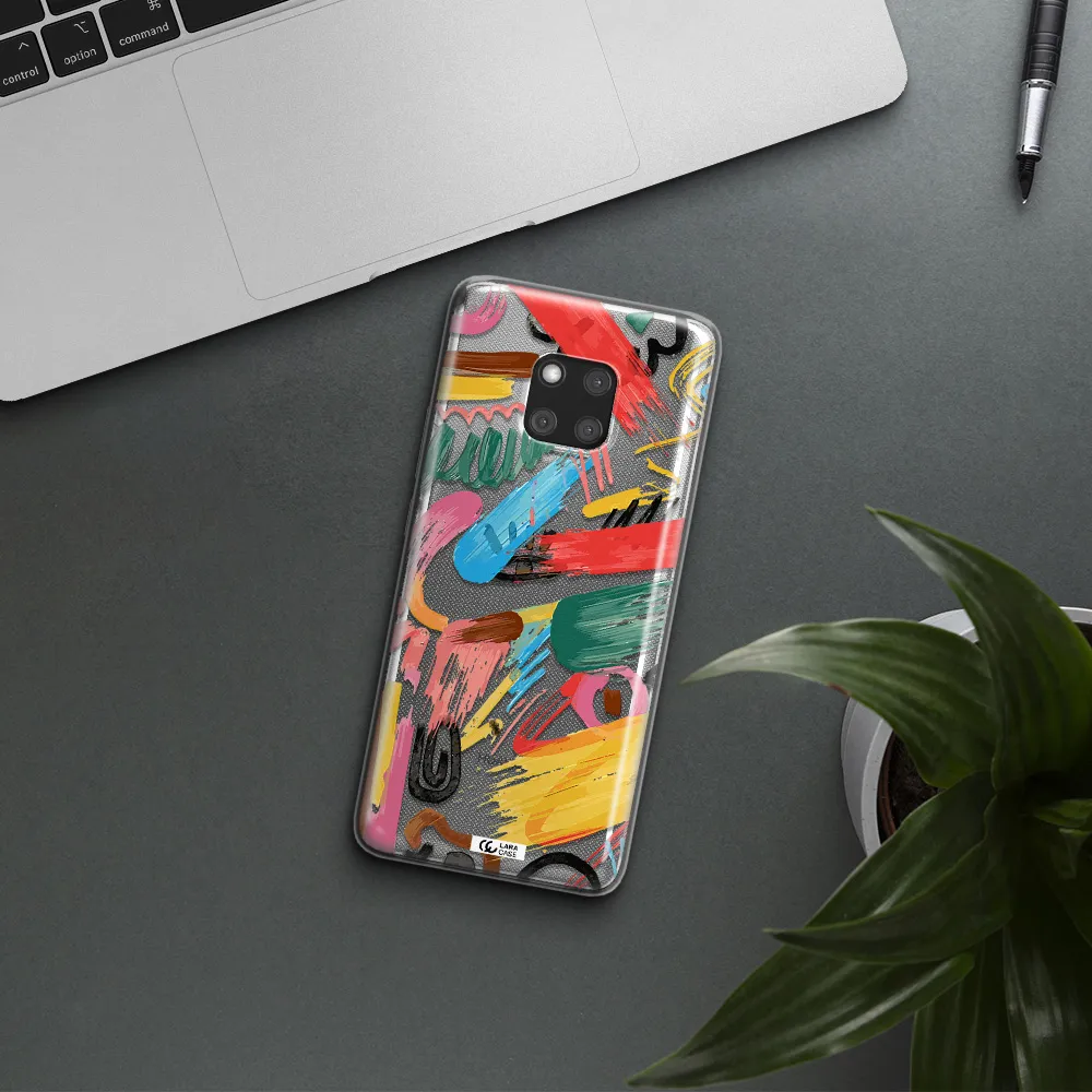 Oil Paint Abstract Huawei Mate 20 Pro Clear TPU Case