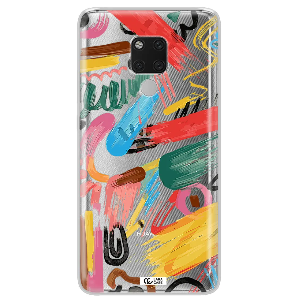 Oil Paint Abstract Huawei Mate 20X Clear TPU Case