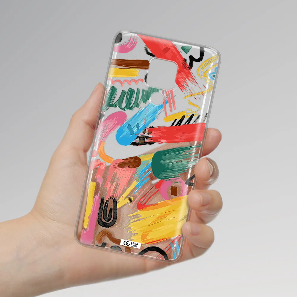 Oil Paint Abstract Huawei Mate 20X Clear TPU Case