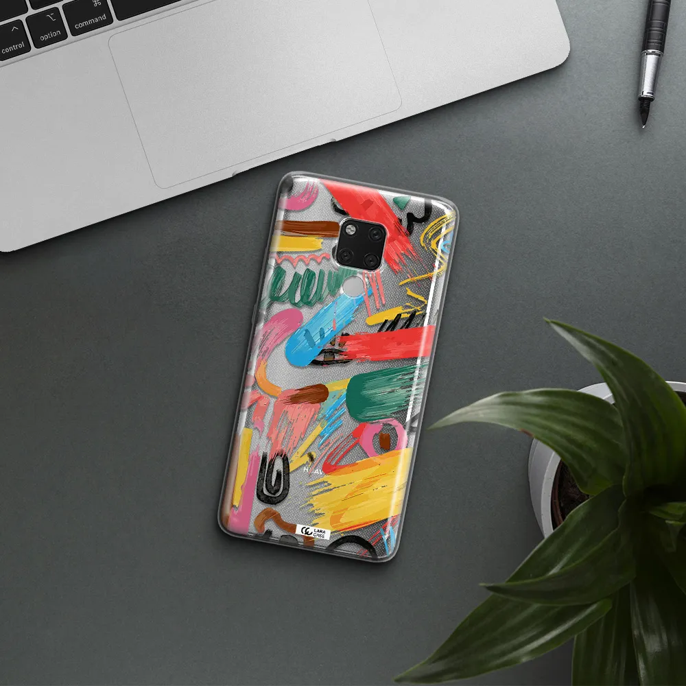 Oil Paint Abstract Huawei Mate 20X Clear TPU Case