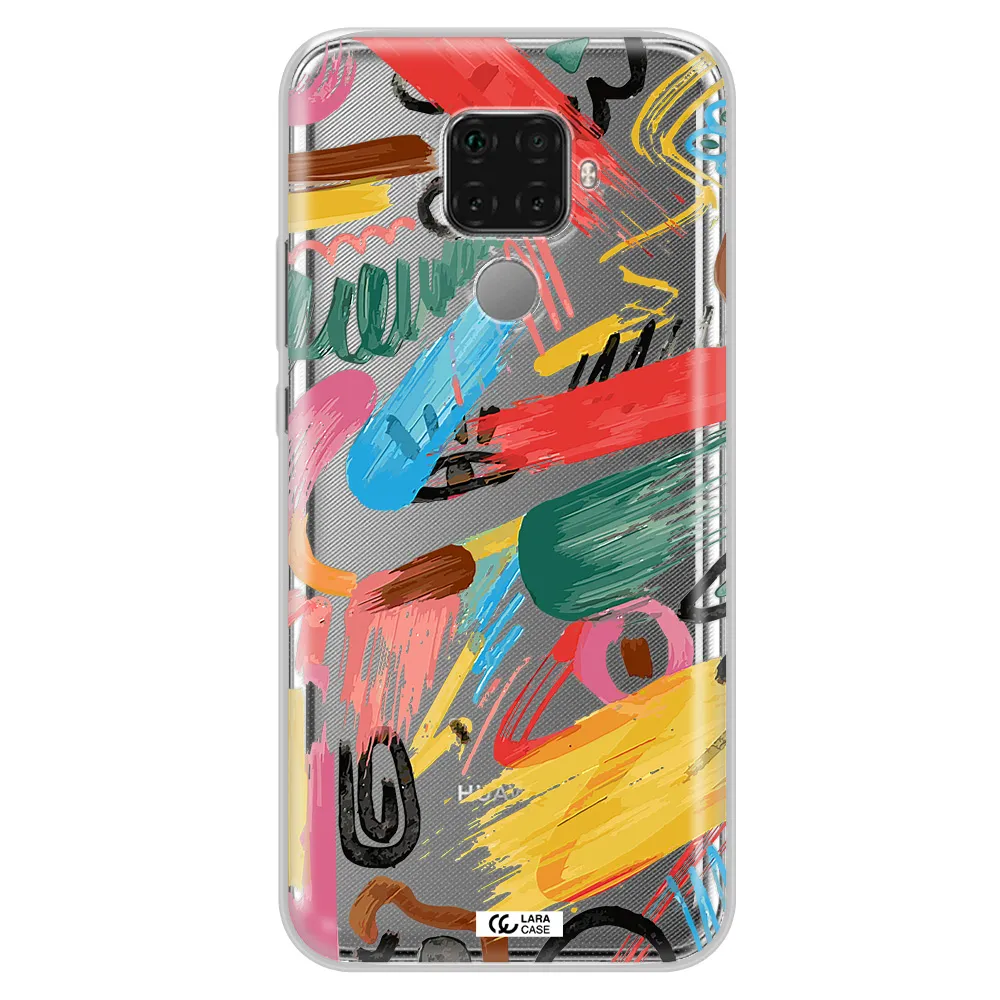 Oil Paint Abstract Huawei Mate 30 Lite Clear TPU Case