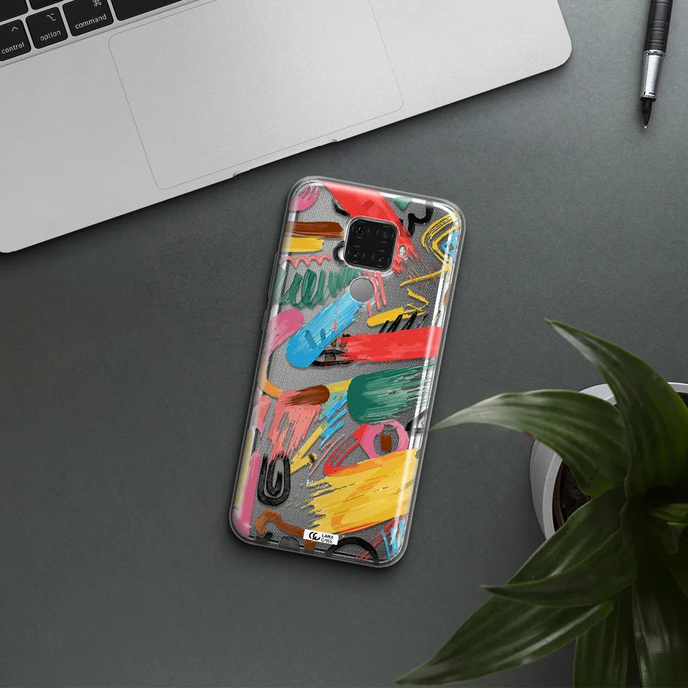 Oil Paint Abstract Huawei Mate 30 Lite Clear TPU Case