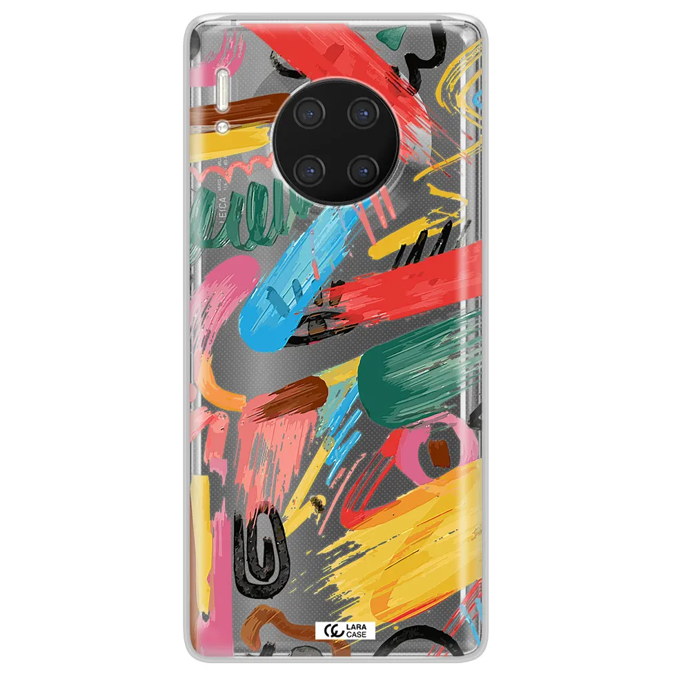 Oil Paint Abstract Huawei Mate 30 Pro Clear TPU Case