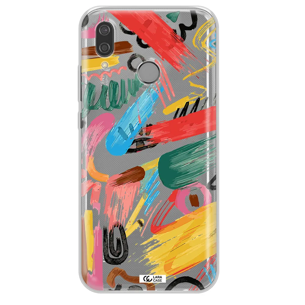 Oil Paint Abstract Huawei P20 Lite Clear TPU Case