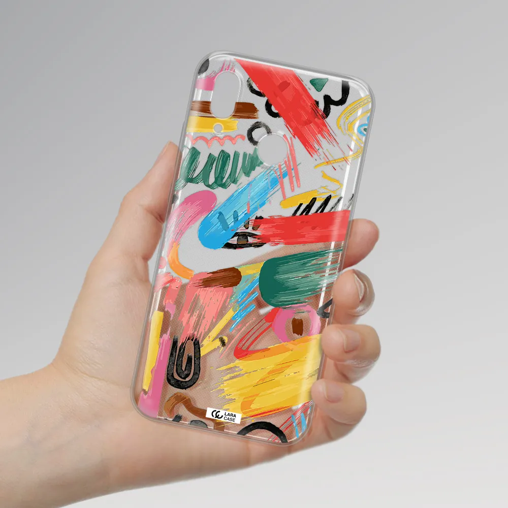 Oil Paint Abstract Huawei P20 Lite Clear TPU Case