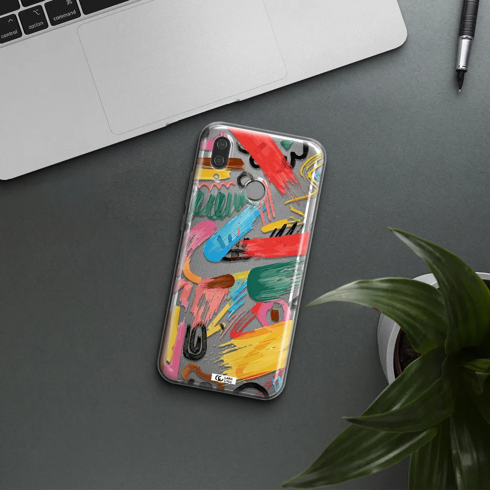 Oil Paint Abstract Huawei P20 Lite Clear TPU Case