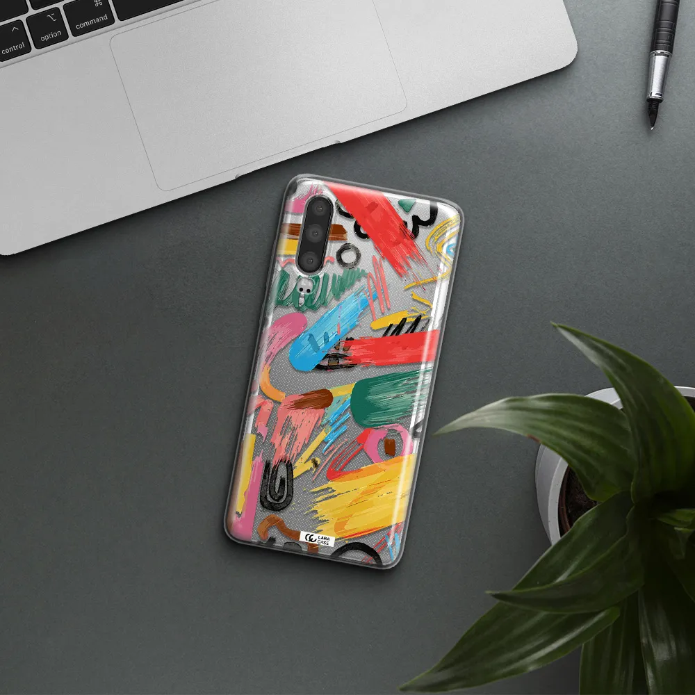 Oil Paint Abstract Huawei P30 Clear TPU Case