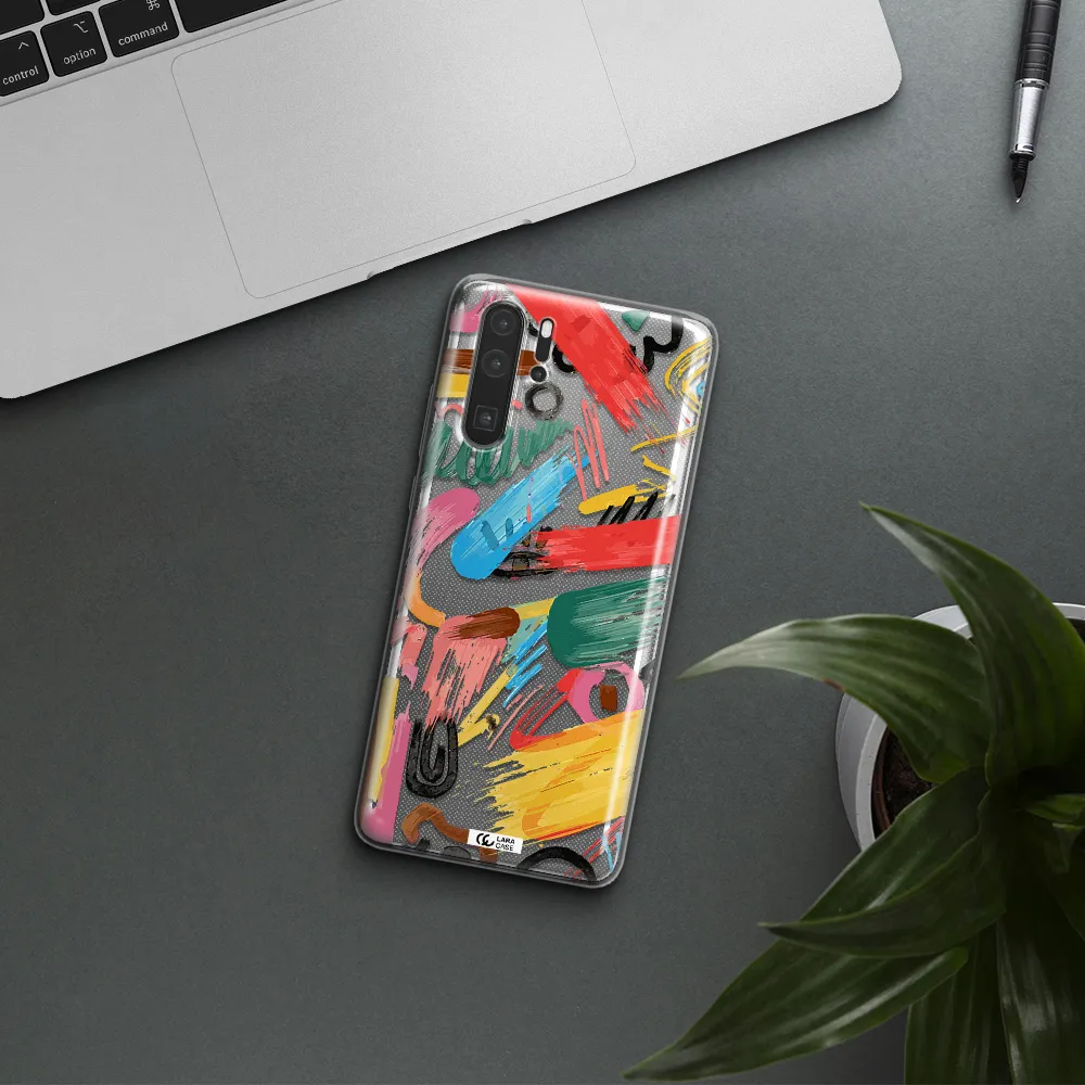 Oil Paint Abstract Huawei P30 Pro Clear TPU Case