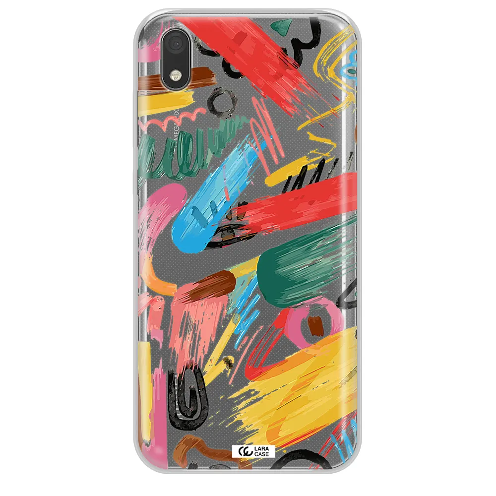 Oil Paint Abstract Huawei Y5 2019 Clear TPU Case