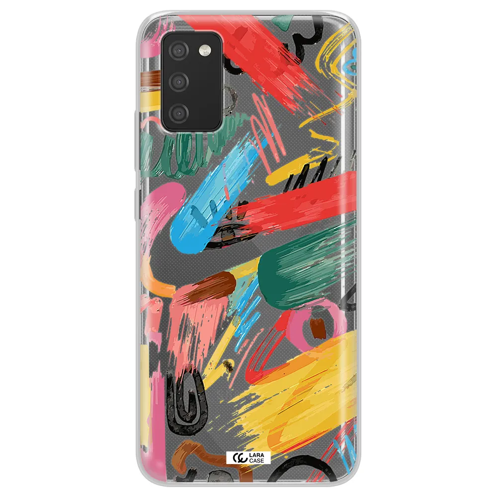 Oil Paint Abstract Samsung A02S Clear TPU Case