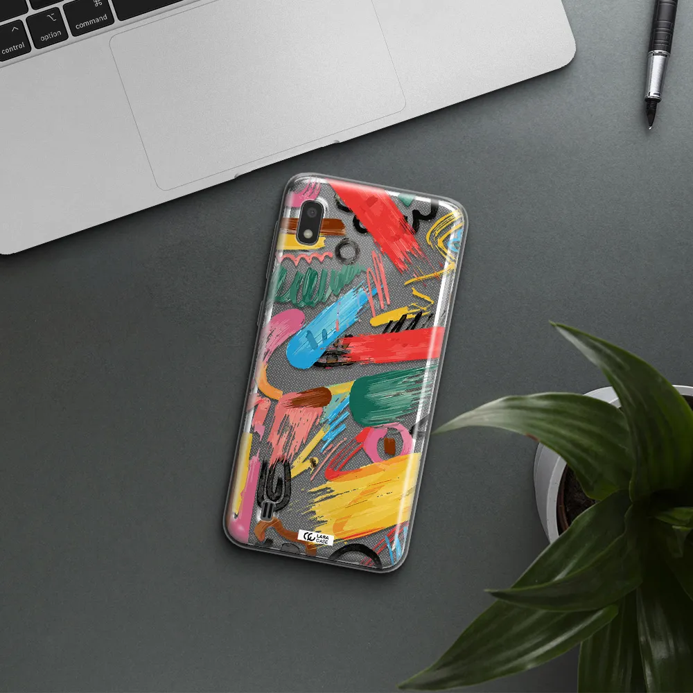 Oil Paint Abstract Samsung A10 Clear TPU Case