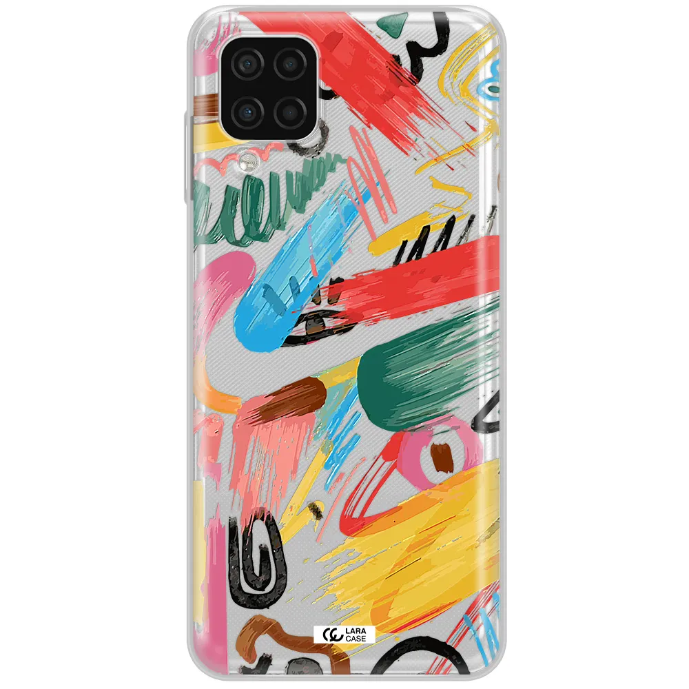 Oil Paint Abstract Samsung A12 4g Clear TPU Case