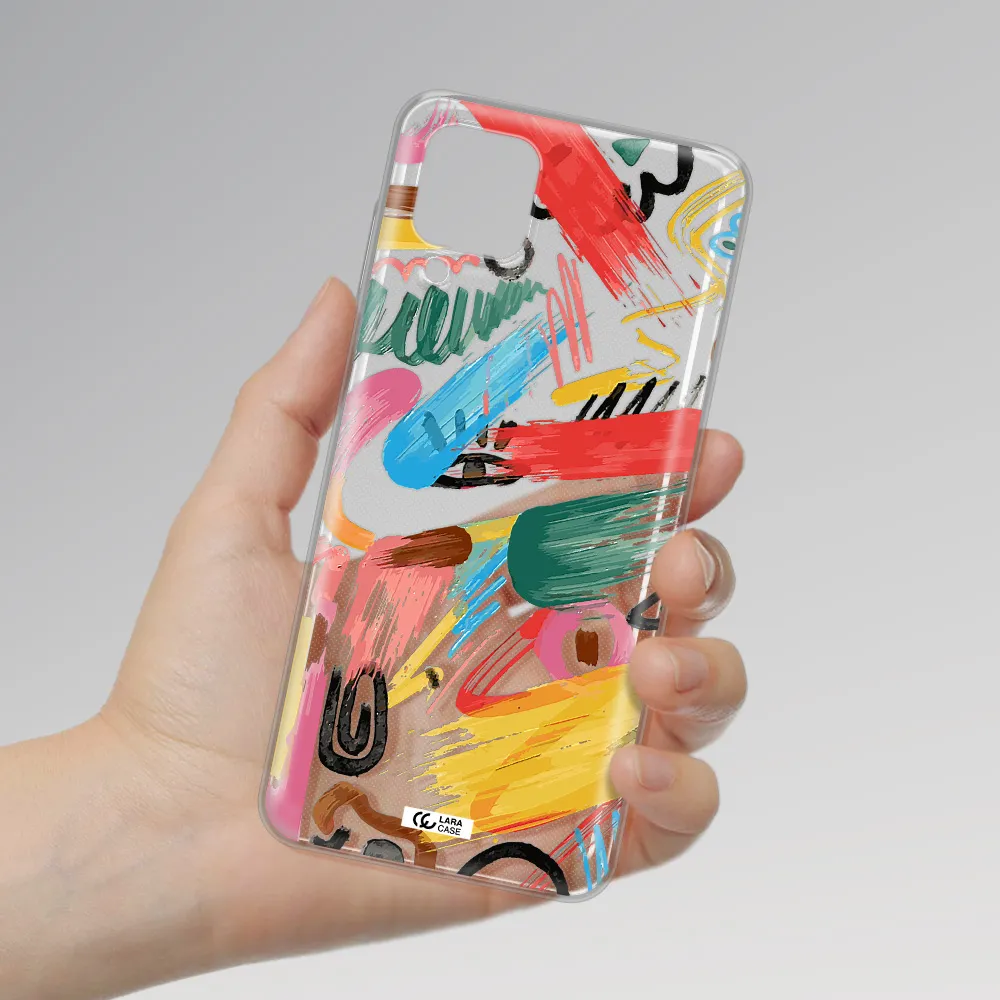 Oil Paint Abstract Samsung A12 4g Clear TPU Case