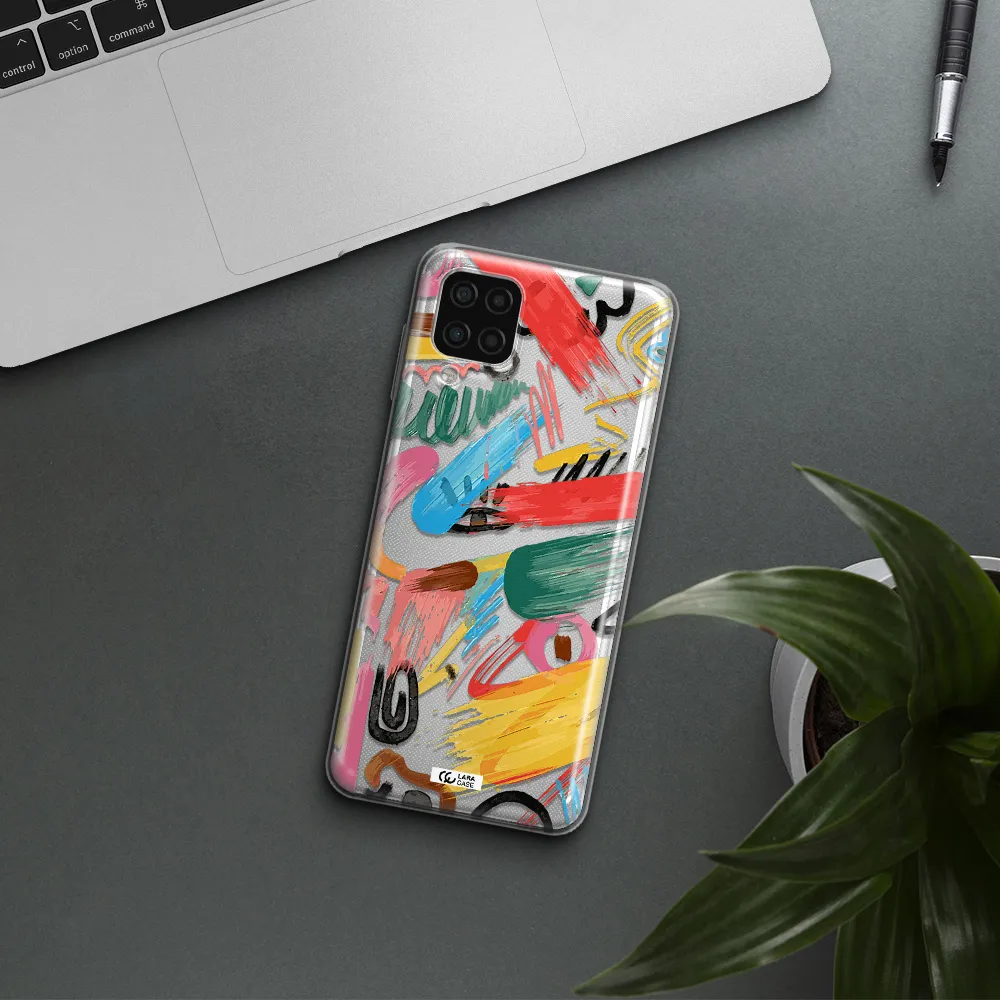 Oil Paint Abstract Samsung A12 4g Clear TPU Case