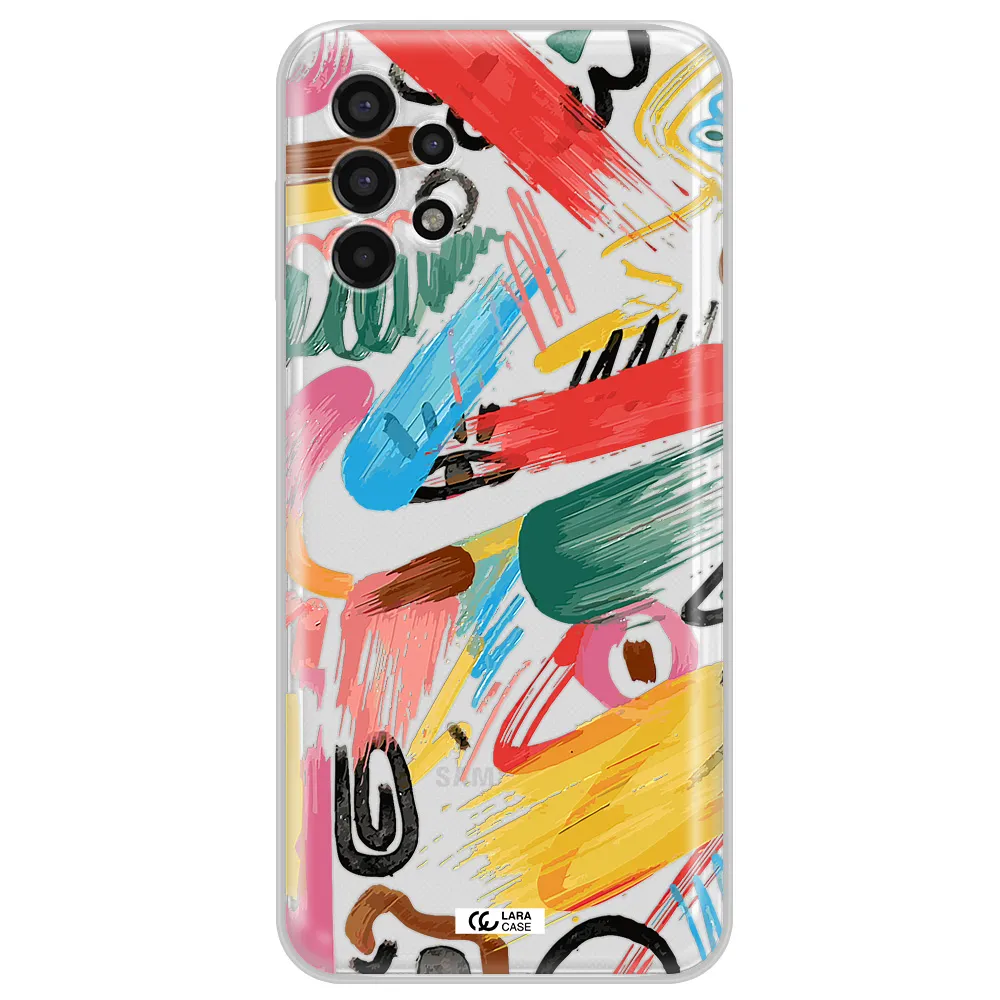 Oil Paint Abstract Samsung A13 4g Clear TPU Case