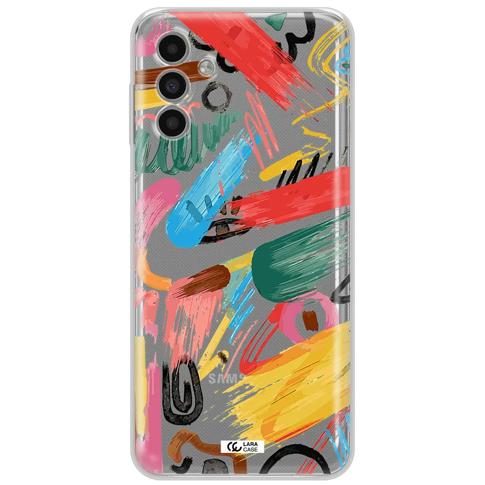 Oil Paint Abstract Samsung A13 5G Clear Tpu Case