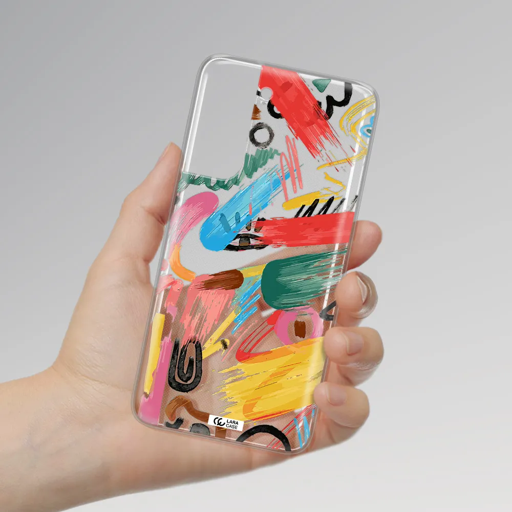 Oil Paint Abstract Samsung A21 Fe Clear TPU Case