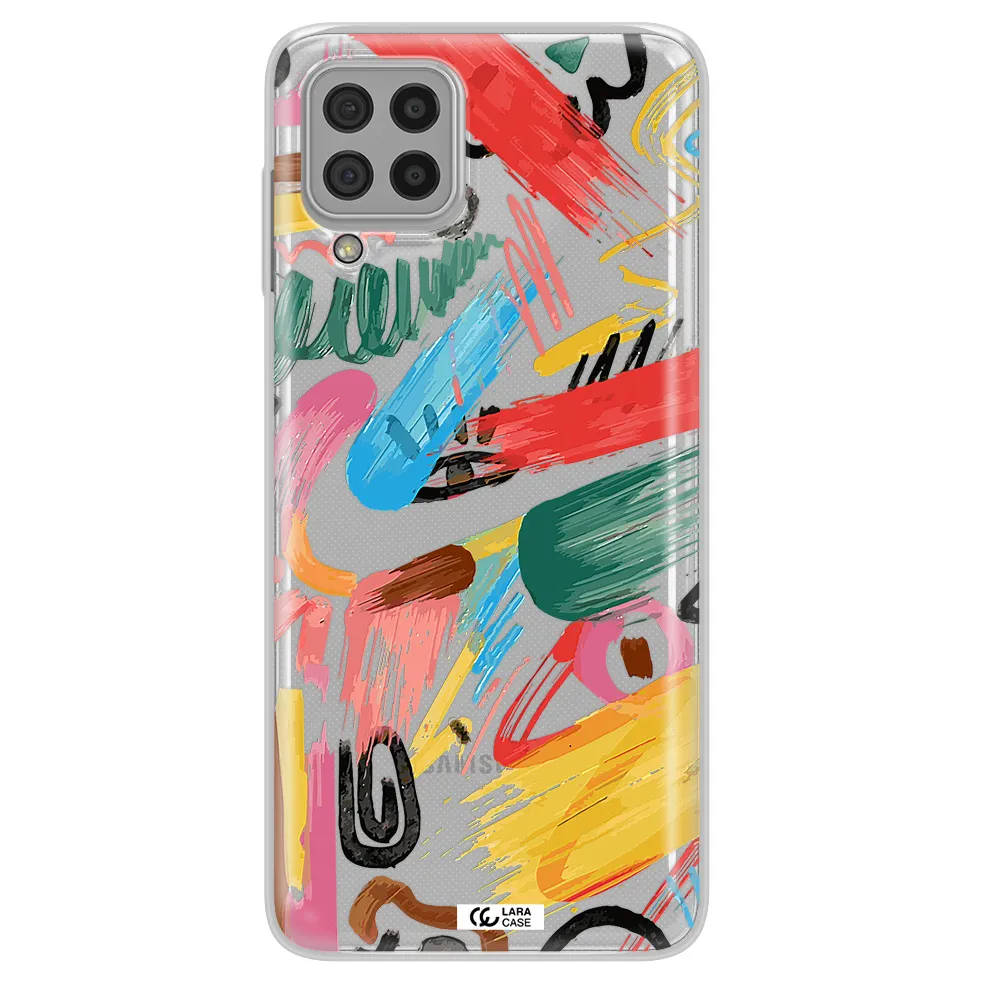 Oil Paint Abstract Samsung A22 4g Clear TPU Case