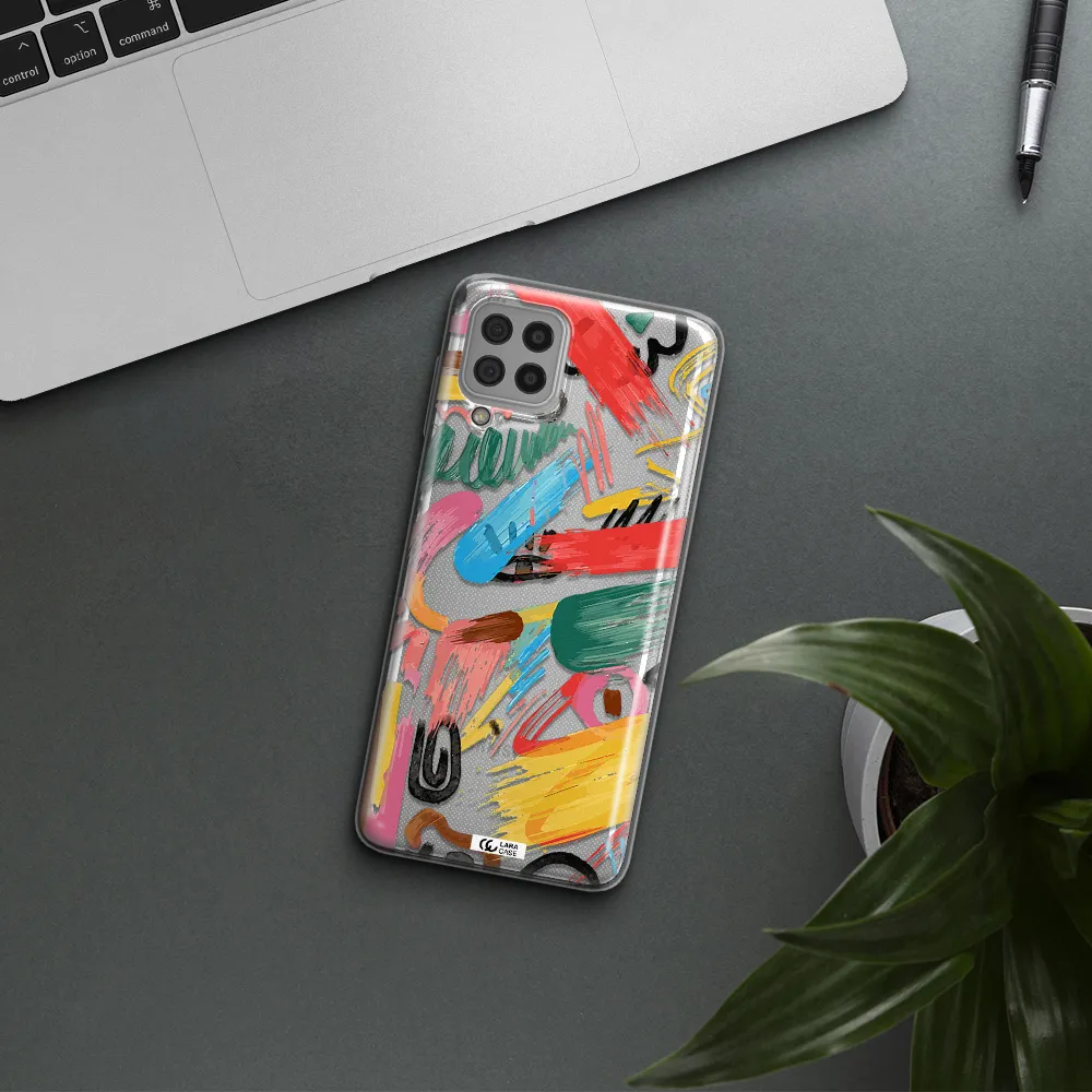 Oil Paint Abstract Samsung A22 4g Clear TPU Case