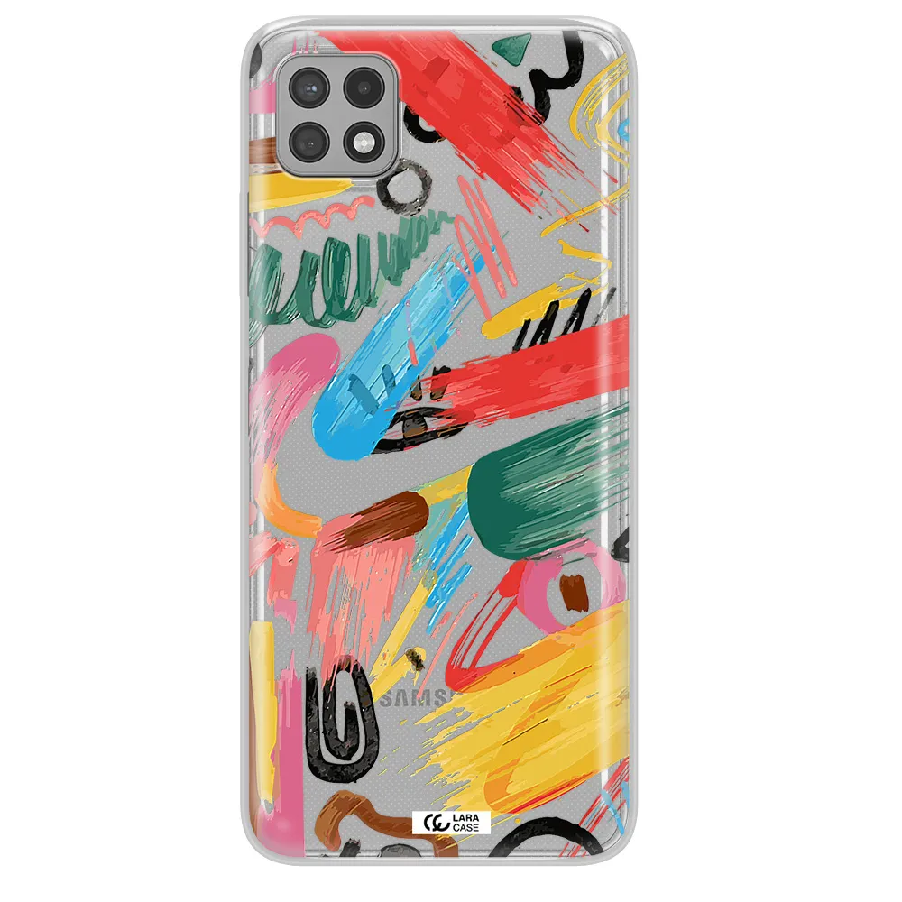 Oil Paint Abstract Samsung A22 5g Clear TPU Case