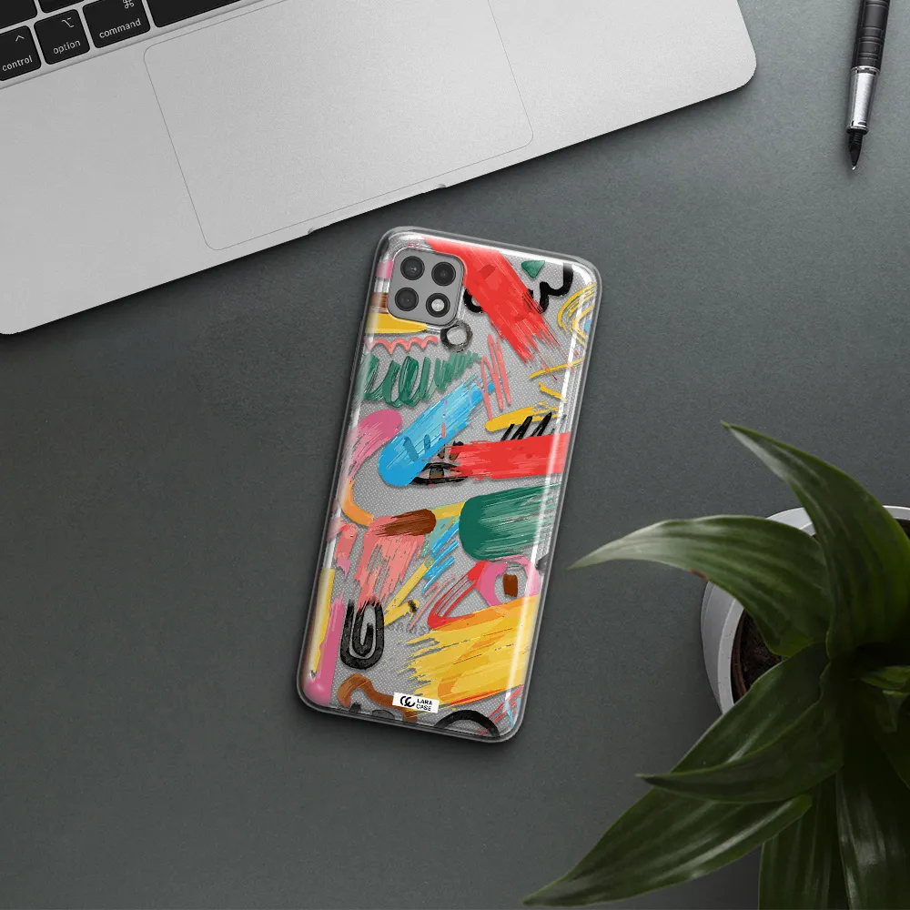 Oil Paint Abstract Samsung A22 5g Clear TPU Case