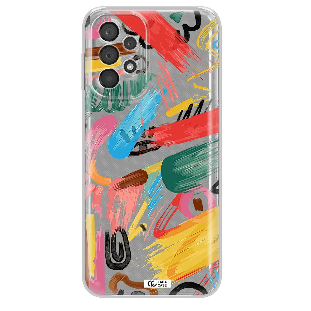 Oil Paint Abstract Samsung A23 5G Clear Tpu Case