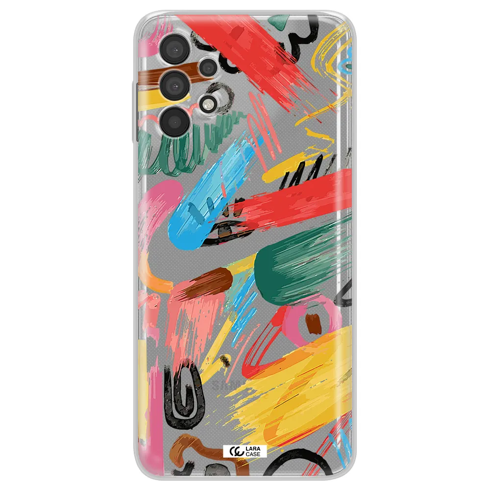 Oil Paint Abstract Samsung A32 4G Clear Tpu Case