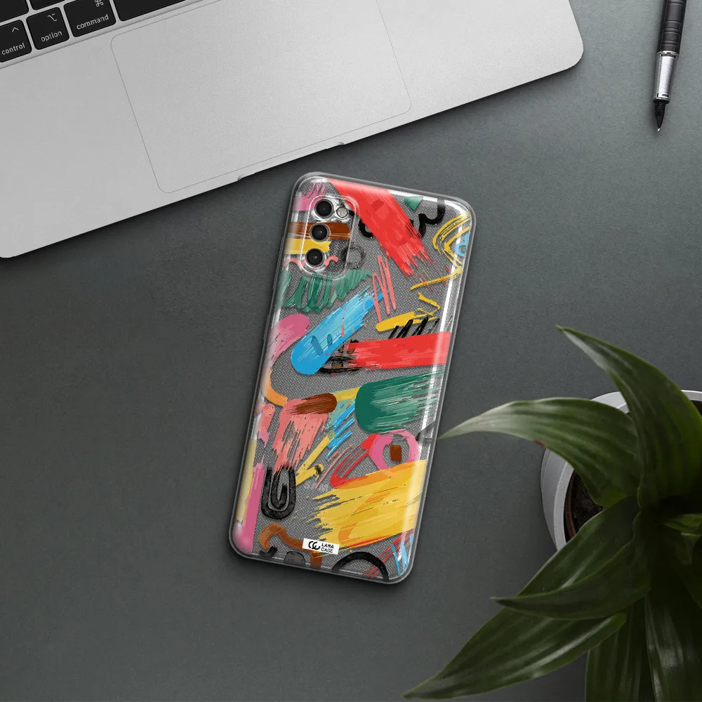 Oil Paint Abstract Samsung A41 Clear Tpu Case