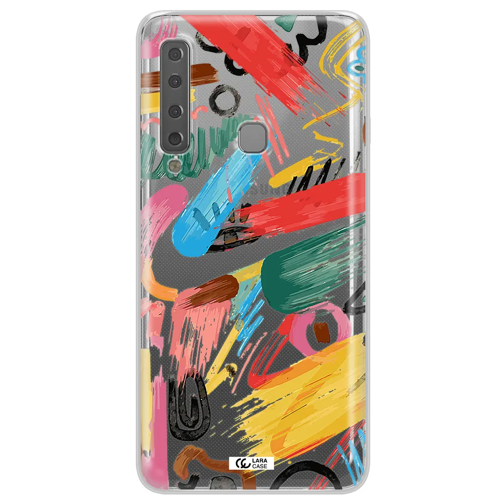 Oil Paint Abstract Samsung A9 2018 Clear TPU Case