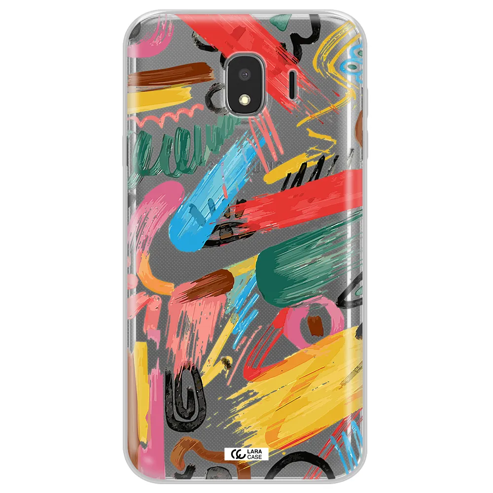 Oil Paint Abstract Samsung J4 Clear TPU Case
