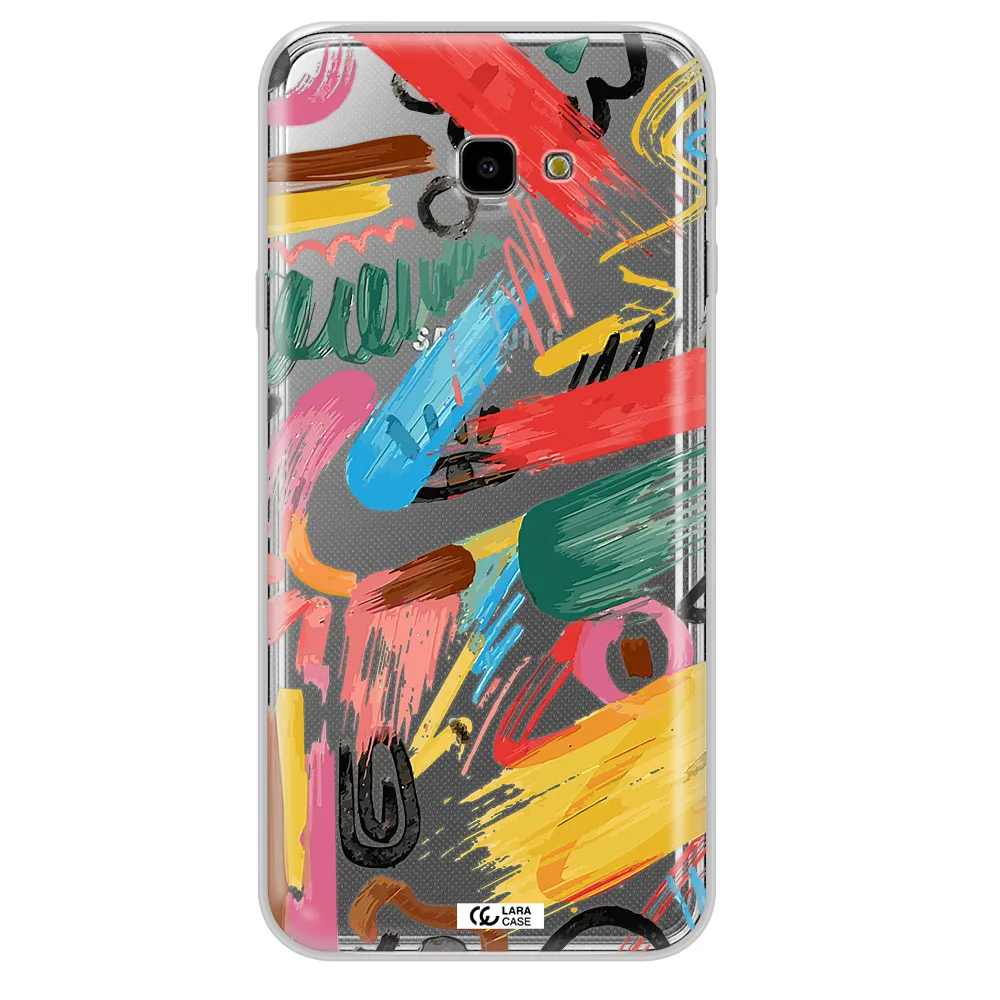 Oil Paint Abstract Samsung J4 Plus Clear TPU Case