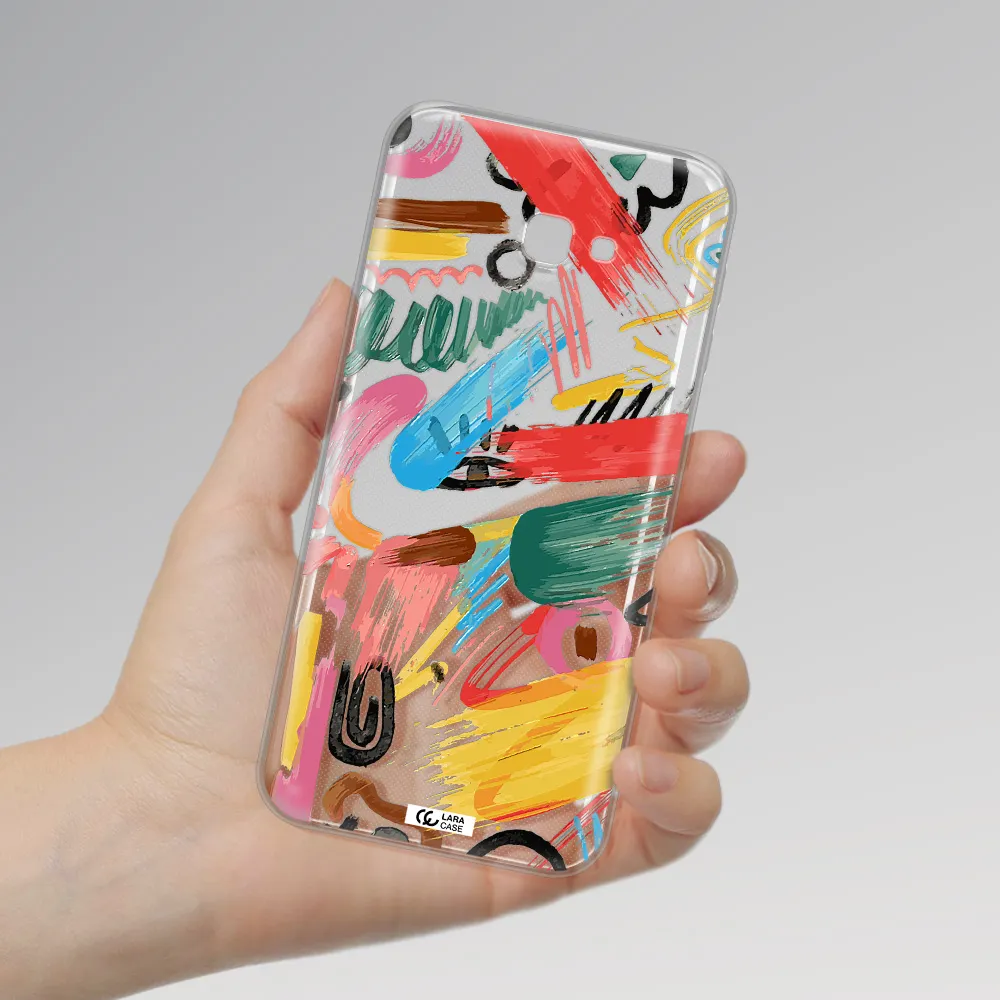 Oil Paint Abstract Samsung J4 Plus Clear TPU Case