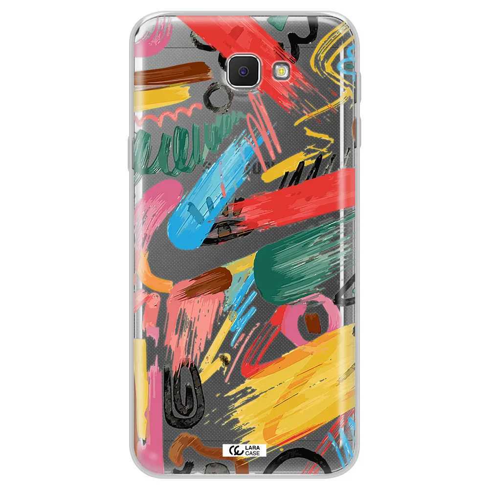 Oil Paint Abstract Samsung J5 Prime Clear TPU Case
