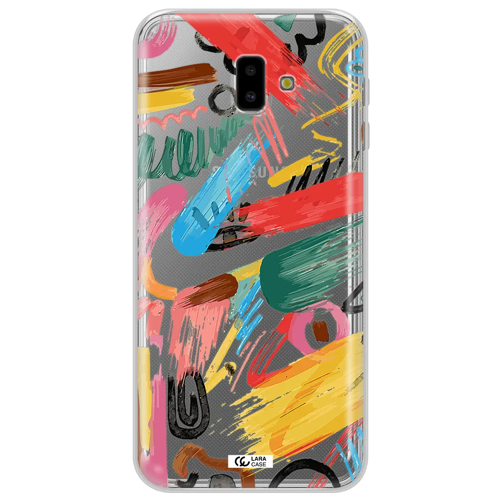 Oil Paint Abstract Samsung J6 Plus Clear TPU Case
