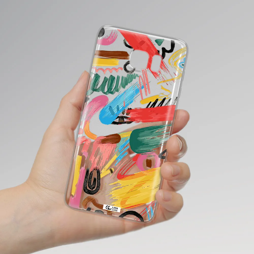 Oil Paint Abstract Samsung Note 5 Clear TPU Case