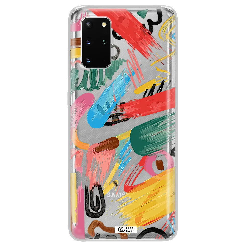 Oil Paint Abstract Samsung S 20 Plus Clear TPU Case