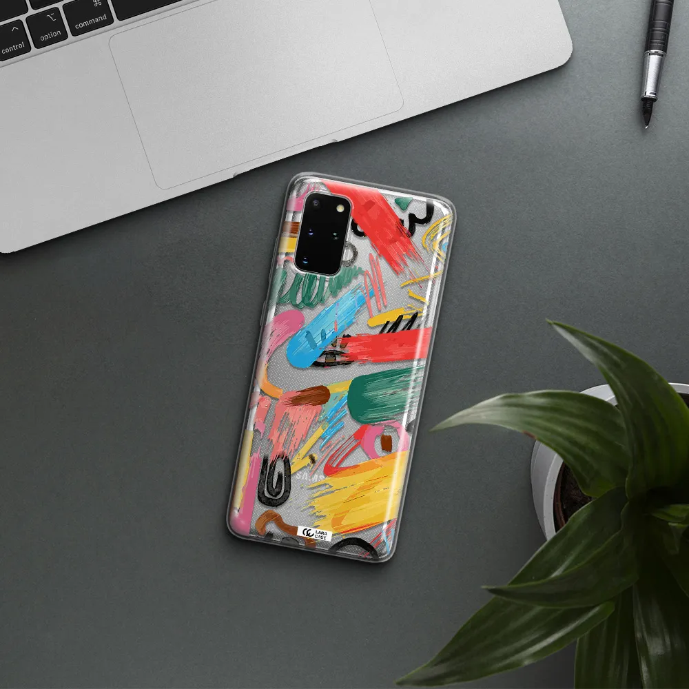 Oil Paint Abstract Samsung S 20 Plus Clear TPU Case