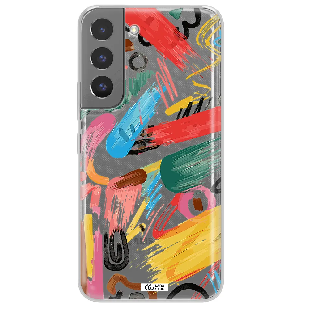 Oil Paint Abstract Samsung S 22 Clear TPU Case