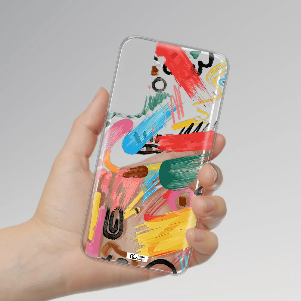 Oil Paint Abstract Samsung S 22 Plus Clear TPU Case
