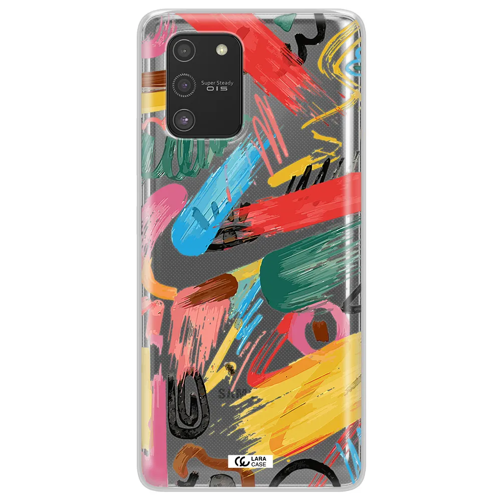 Oil Paint Abstract Samsung S10 Lite Clear TPU Case