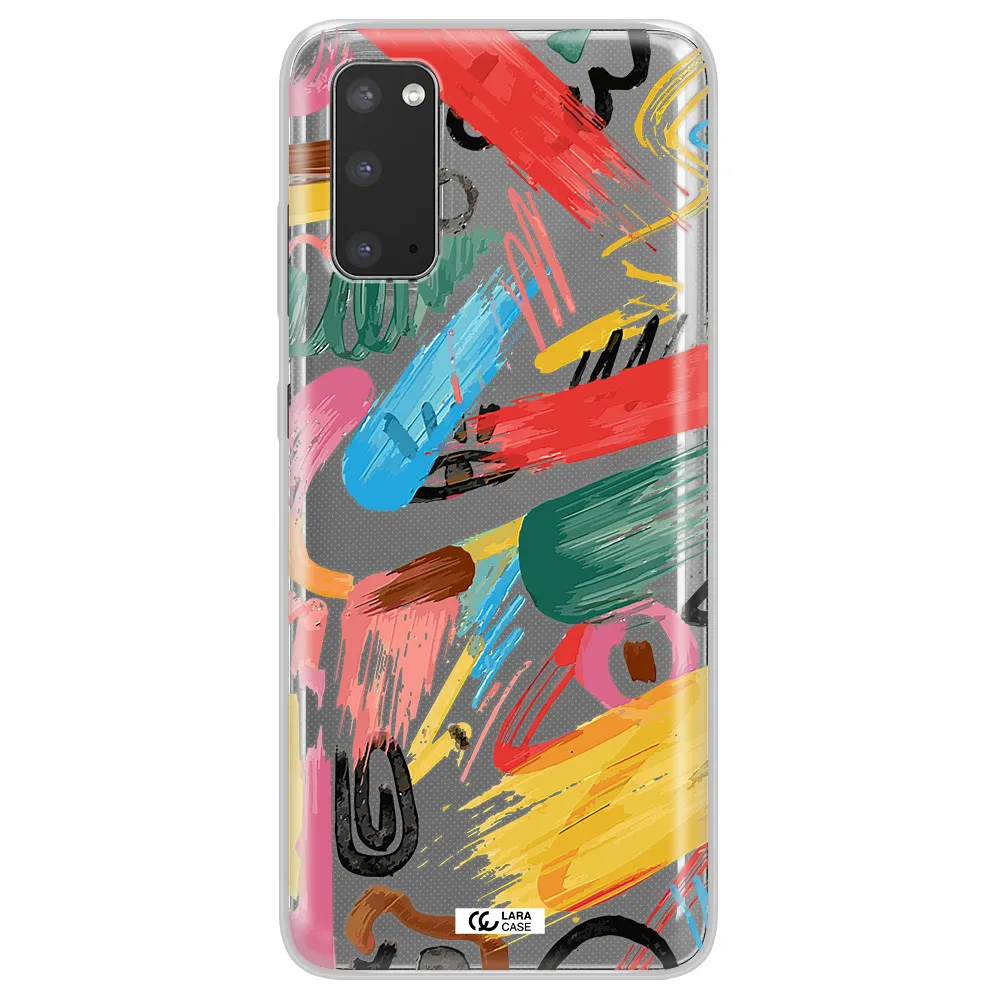 Oil Paint Abstract Samsung S20 Clear TPU Case