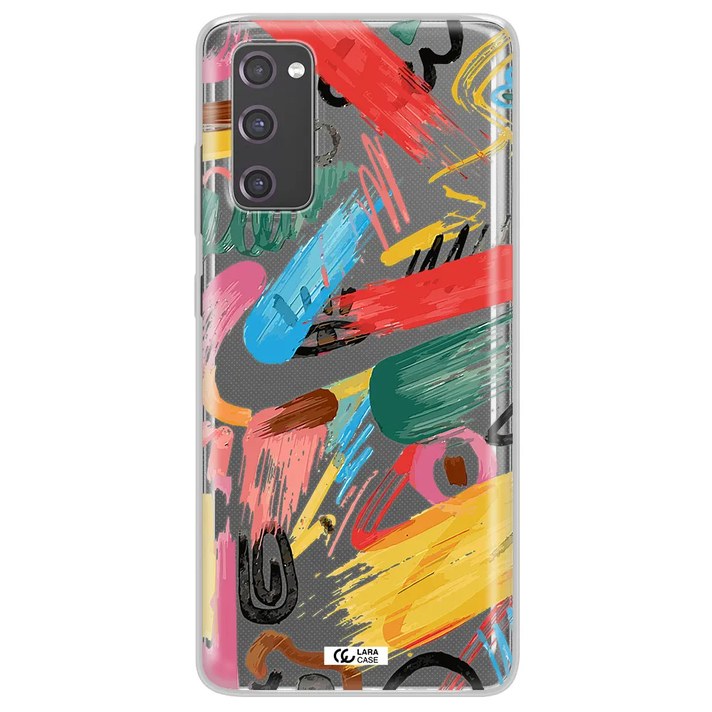 Oil Paint Abstract Samsung S20 Fe Clear TPU Case